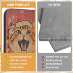 2 Packs Art Cat Wall-Mountable Scratching Board 16.7x11x1 Inch Cat Wall Scratch - Image 6