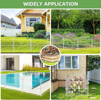 10 Panels No Dig Decorative Garden Fence - Image 4