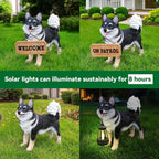 Akita Statue Outdoor Decorations – Outdoor Dog Statue Standing Black Akita - Image 7
