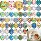 Sanwuta 48 Pcs Dog Bandana Bulk Summer Scarf Washable Flamingo Dogs Bibs by Sanwuta