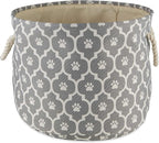 Bone Dry Pet Storage Collection Lattice Paw Print, Medium Round by BoneDry