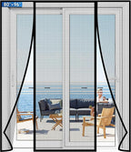 Magnetic Screen Door Upgraded PET Mesh Stronger Than Fiberglass and Polyester by Longeas
