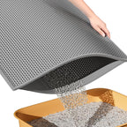 ESTHELLO Cat Litter Mat Large, Cat Litter Trapping Mat, Honeycomb Double Layer by ESTHELLO