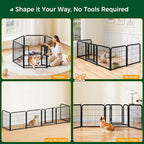 Yaheetech Dog Playpen Outdoor, 24 inch 6 Panels Dog Pen Indoor Heavy Duty Puppy - Image 5