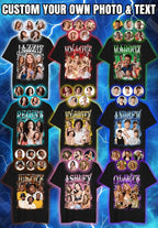Custom Bootleg Rap Shirt with Photo Text, Vintage Custom Picture Shirt - Image 4