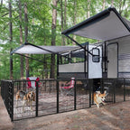 Yaheetech Dog Playpen Outdoor, 32 inch 6 Panels Dog Pen Indoor Heavy Duty Puppy - Image 2