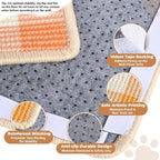 Cat Scratcher Mat, 23.6x15.7 Inch Natural Sisal Cat Scratch Pad, Horizontal Cat - Image 3