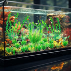 Ameliade Aquarium Artificial Green Plastic Plants Decorations 26 PCS Large Fish - Image 3