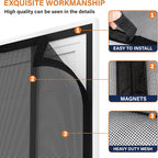 Double Door Fiberglass Magnetic Screen Door，Screen Door Mesh，Keep Bugs Out - Image 4