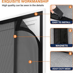 Double Door Fiberglass Magnetic Screen Door，Screen Door Mesh，Keep Bugs Out - Image 4