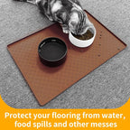 Ptlom Dog Food Mat Anti-Slip Bowl Mats - Image 8