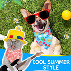 Eccliy 30 Pack Flower Dog Bandanas Bulk Summer Soft Triangle Dog Scarfs - Image 4