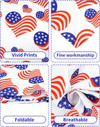PET SHOW 50 Pack 4th of July Dog Bandanas Bulk Washable American Flag Dog - Image 4
