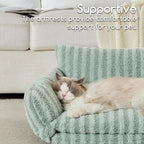 Hollypet Cat Bed Fluffy Plush Mutifuctional Double-Layer Soft Pet Couch - Image 4