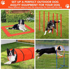 CuisinSmart Dog Agile Course Backyard Set, Dog Obstacle Course Backyard - Image 4