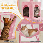 Yaheetech Cat Tree Tower for Indoor Kitten, Pet Furniture - Image 5