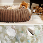 Bedsure ComfyFleece™ Donut Small Dog Bed - Image 2