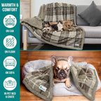 PetAmi Dog Blanket for Bed, XL Pet Blanket Large Dogs, Fleece Furniture Couch - Image 5