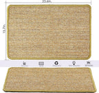Cat Scratcher Mat, 23.6 x 15.7inch, Natural Sisal Cat Scratchers - Image 2