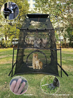 Portable Pop Up Pet Cat Tents Enclosures - Image 2