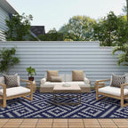 GENIMO Outdoor Rug for Patio Clearance, Reversible Plastic Straw Rugs for RV - Image 3