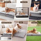 2-Pack Waterproof Dog Bed Large Size Dogs, Plush Cushion & Orthopedic Egg-Crate - Image 8