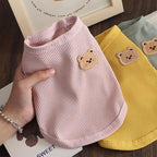 Waffle Knit Cat & Dog T Shirt for Small Dogs, Stretchable Puppy Shirt for - Image 3