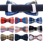 PET SHOW 8pcs Plaid Small Dogs Collar Bow Ties Puppies Cats Collar Charms - Image 6