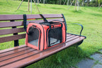 Soft Sided Carrier for Small Medium Cats Dogs, TSA Airline Approved Collapsible - Image 9