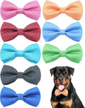 PET SHOW 8 Pack Dot Big Dogs Collar Embellishment Attachment Bow Ties by PETSHOW