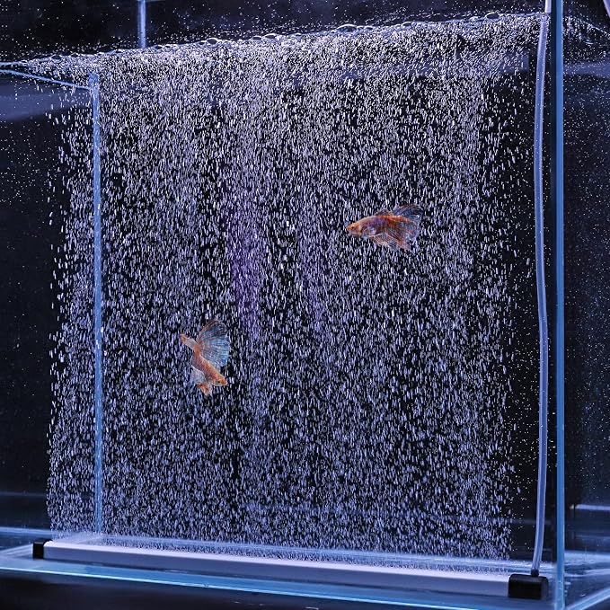 hygger Aquarium Bubble Strip, Nano Air Bubble Curtain Wall Aquarium, Quiet High by hygger