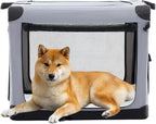 Dog Travel Crate 30 Inch, Portable Soft-Sided Travel Carriers by Relaxinsideexploreoutside