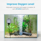NICREW Nano Silent Aquarium Air Pump Black, Aquarium Aerator - Image 3