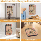 Art Cat Scratcher, Wall-Mountable Cat Scratching Board, Cat Wall Scratcher - Image 5
