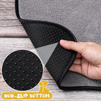 Breling Dog Mat for Food and Water 2 Pieces Bone Shape Non-Slip Pet Feeding Mat - Image 4