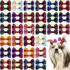 60 Pcs Cute Puppy Dog Hair Bows Small Bowknot Hair Bows by Shinylin