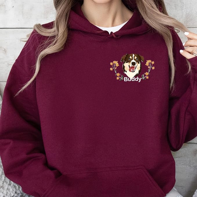 Custom Pet Sweatshirts with Photo and Name, Personalized Dog Sweatshirt - Image 6