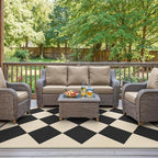 GENIMO Outdoor Rug for Patio Clearance, Lightweight Waterproof RV Camping Mat - Image 7
