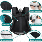 PetAmi Front Carrier Backpack, Ventilated Adjustable Pet Chest Carrier - Image 5
