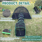 3-in-1 Outdoor Cat Enclosures, Portable Catio Green Cat Tents - Image 3