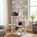 Hey-brother Large Multi-Level Cat Tree Condo Furniture by Hey-brother