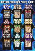 Custom Bootleg Rap Shirt with Photo Text, Vintage Custom Picture Shirt - Image 4