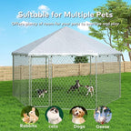 12x12 Outdoor Dog Kennel Outside Heavy Duty Dog Enclosure - Image 8