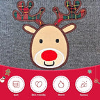 Dog Christmas Sweater Xmas Pet Clothes Cute Gray Reindeer Holiday Puppy Cat - Image 5