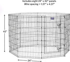 MidWest Homes for Pets Folding Metal Dog Exercise Pen, Indoor/Outdoor Playpen - Image 6