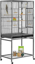 Yaheetech 54-inch Wrought Iron Standing Large Parrot Parakeet Flight Bird Cage by Yaheetech