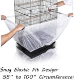 Tamu style Bird Cage Seed Catcher, Stretchy Form Fitting Mesh Skirt Cover - Image 6