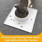 Ptlom Pet Placemat for Dog and Cat, Waterproof Silicone Pet Feeding Bowl Mats - Image 5