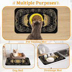 Dog Bowl Mat, Moon Sun Pet Feeding Mat - Image 7
