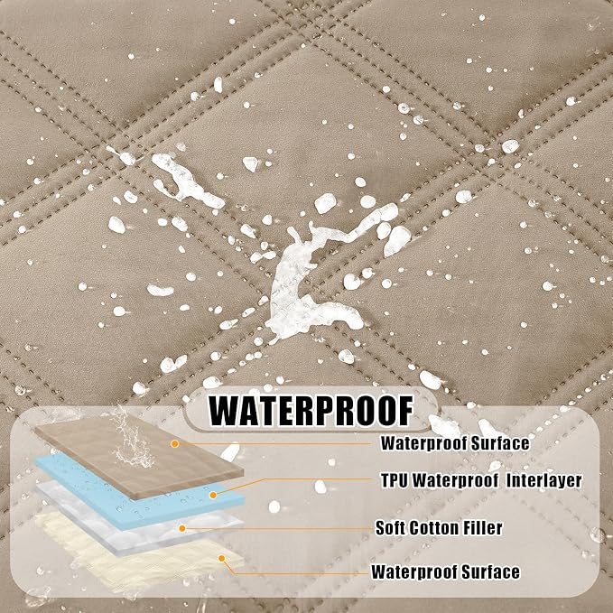 Smiry Waterproof Dog Bed Cover Blanket 82x102, Soft Reversible Pet Blanket - Image 2